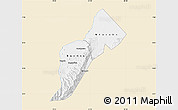 Classic Style Map of Bundibugyo, single color outside