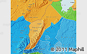 Political Shades Map of Bundibugyo