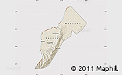 Shaded Relief Map of Bundibugyo, cropped outside
