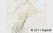 Shaded Relief Map of Bundibugyo, lighten