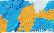 Political 3D Map of Ntoroko