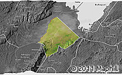 Satellite 3D Map of Ntoroko, desaturated