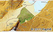 Satellite 3D Map of Ntoroko, physical outside