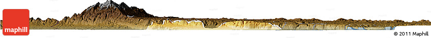 Physical Horizon Map of Ntoroko, darken
