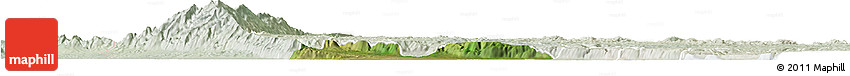 Satellite Horizon Map of Ntoroko, lighten
