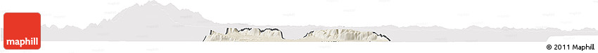Shaded Relief Horizon Map of Ntoroko, cropped outside