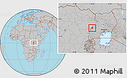 Gray Location Map of Ntoroko