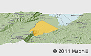 Savanna Style Panoramic Map of Ntoroko