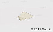 Shaded Relief Panoramic Map of Ntoroko, cropped outside