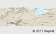 Shaded Relief Panoramic Map of Ntoroko