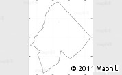 Blank Simple Map of Ntoroko, cropped outside, no labels