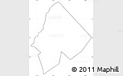 Blank Simple Map of Ntoroko, cropped outside