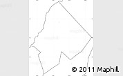 Blank Simple Map of Ntoroko, no labels