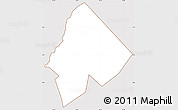 Classic Style Simple Map of Ntoroko, cropped outside