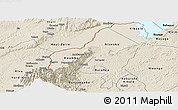 Shaded Relief Panoramic Map of Bundibugyo
