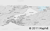 Silver Style Panoramic Map of Bundibugyo