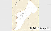 Classic Style Simple Map of Bundibugyo