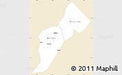 Classic Style Simple Map of Bundibugyo, single color outside