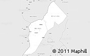 Silver Style Simple Map of Bundibugyo