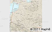 Shaded Relief 3D Map of Bushenyi