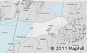 Silver Style 3D Map of Bunyaruguru