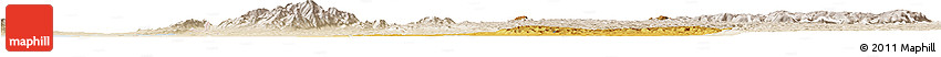 Physical Horizon Map of Bunyaruguru, lighten