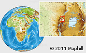 Physical Location Map of Bunyaruguru, highlighted parent region