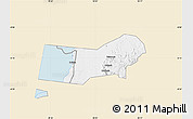 Classic Style Map of Bunyaruguru, single color outside