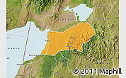 Political Map of Bunyaruguru, satellite outside