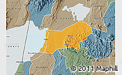 Political Map of Bunyaruguru, semi-desaturated