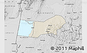 Shaded Relief Map of Bunyaruguru, desaturated