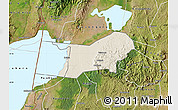 Shaded Relief Map of Bunyaruguru, satellite outside