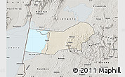 Shaded Relief Map of Bunyaruguru, semi-desaturated