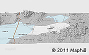 Gray Panoramic Map of Bunyaruguru