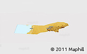 Physical Panoramic Map of Bunyaruguru, cropped outside