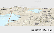 Shaded Relief Panoramic Map of Bunyaruguru