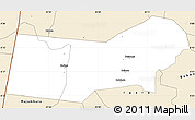 Classic Style Simple Map of Bunyaruguru