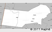 Gray Simple Map of Bunyaruguru
