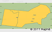 Savanna Style Simple Map of Bunyaruguru, cropped outside