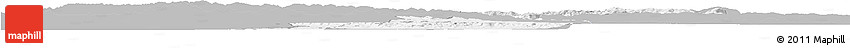 Gray Horizon Map of Bushenyi, single color outside