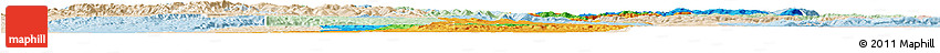 Political Horizon Map of Bushenyi, lighten