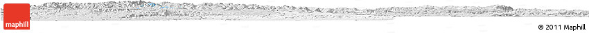 Silver Style Horizon Map of Bushenyi