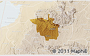 Physical 3D Map of Igara, lighten