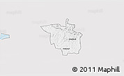 Silver Style 3D Map of Igara, single color outside