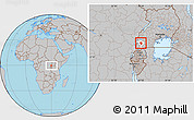 Gray Location Map of Igara, highlighted parent region
