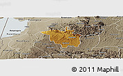 Physical Panoramic Map of Igara, semi-desaturated