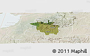 Satellite Panoramic Map of Igara, lighten