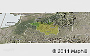 Satellite Panoramic Map of Igara, semi-desaturated