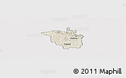 Shaded Relief Panoramic Map of Igara, cropped outside