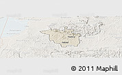 Shaded Relief Panoramic Map of Igara, lighten